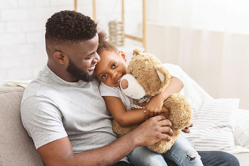 dad with his daughter